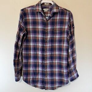 Peter Millar Mountainside Collection Men's Small Plaid %100 Cotton American Flag